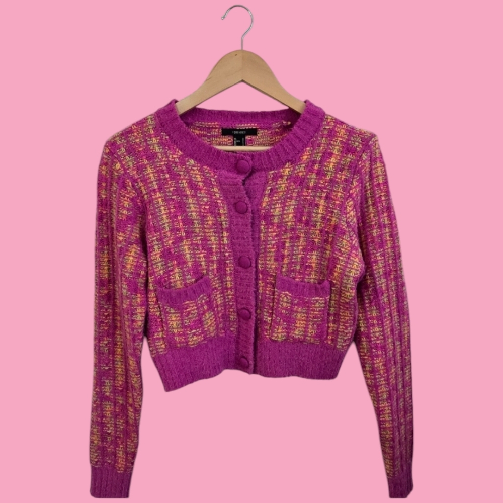 Chic Pink and Yellow Women's Sweater